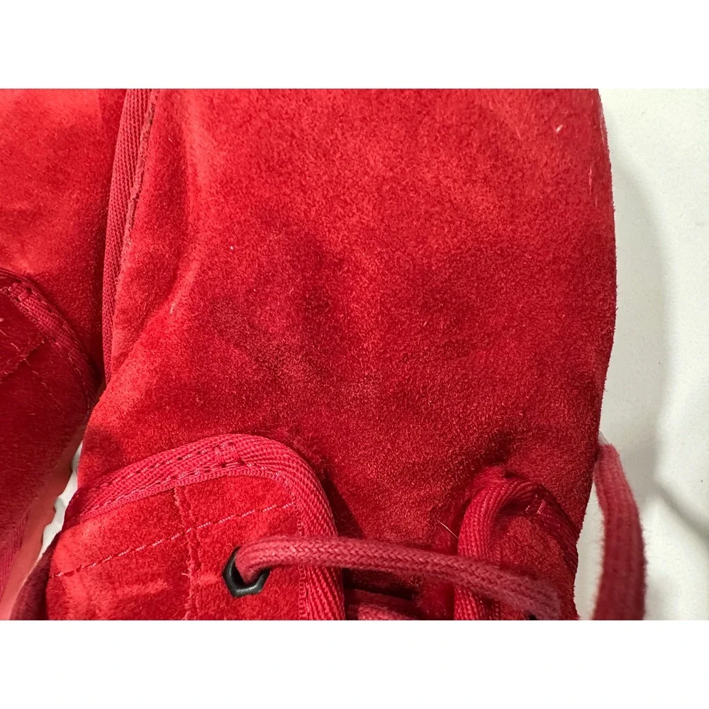 UGG Neumel Chukka Boots Red Suede Fur‎ Lined Men's Size 9